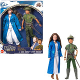 DISNEY Peter Pan og Wendy - poserbare figurer med typiske kostumer og aftageligt tilbehør, bukser i blødt materiale, til genskabelse af yndlingsscener eller kreativ leg, til børn fra 3 år og opefter, HNY36