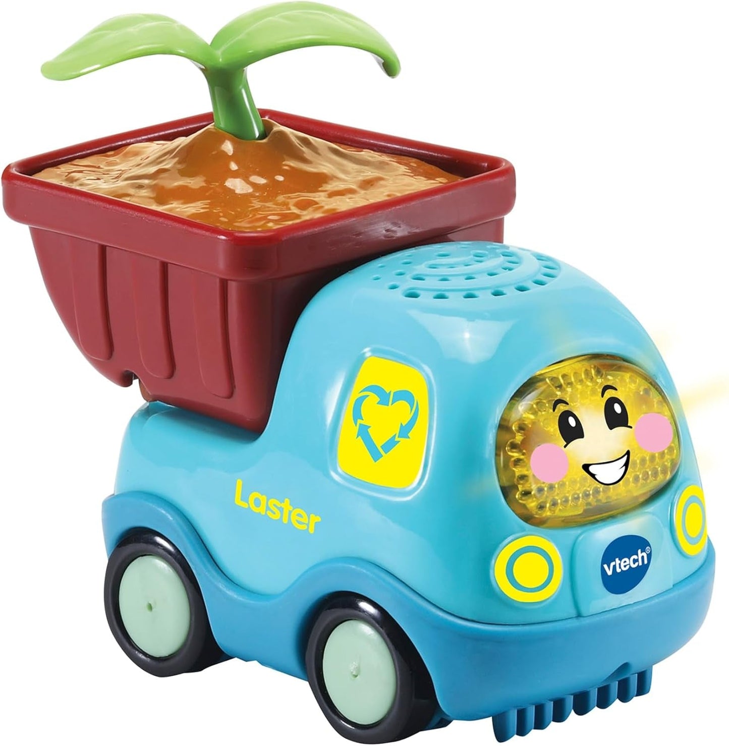 Vtech TUT TUT Baby Flitzer - Lastbil lavet af bioplast - Legetøjsbil med musik, lysknap, interessante sætninger og lyde - For børn i alderen 1-5 år Bebe Toys Naty Shop Standardtitel