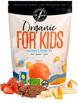 VITSTORM® BIO TEE Mom & Kids - Te til kvinder og ammende - Rooibos, æble, fennikel, citronmelisse, alchemilla, jordbær - Afslappende te - Frugtagtig og lækker - Koffeinfri - Urtete 100 g