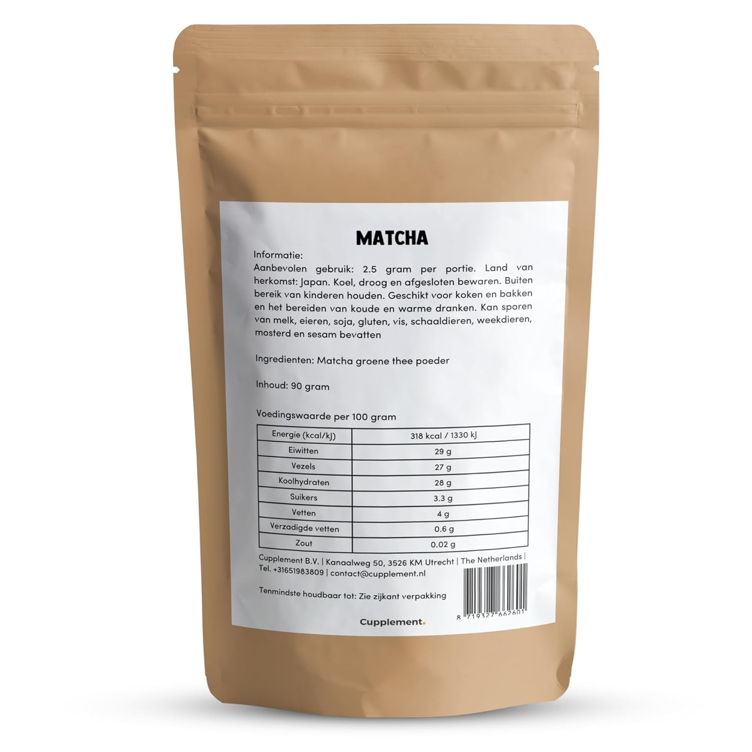 Supplement Matcha 90 gram økologisk - Højeste kvalitet pulveriseret grøn te - Ingen bambus piskeris og tråd - Culunary - Begynder sæt - Latte - Piskeris - Japan - Pulver - Te - Wire - Taske - Smoothie