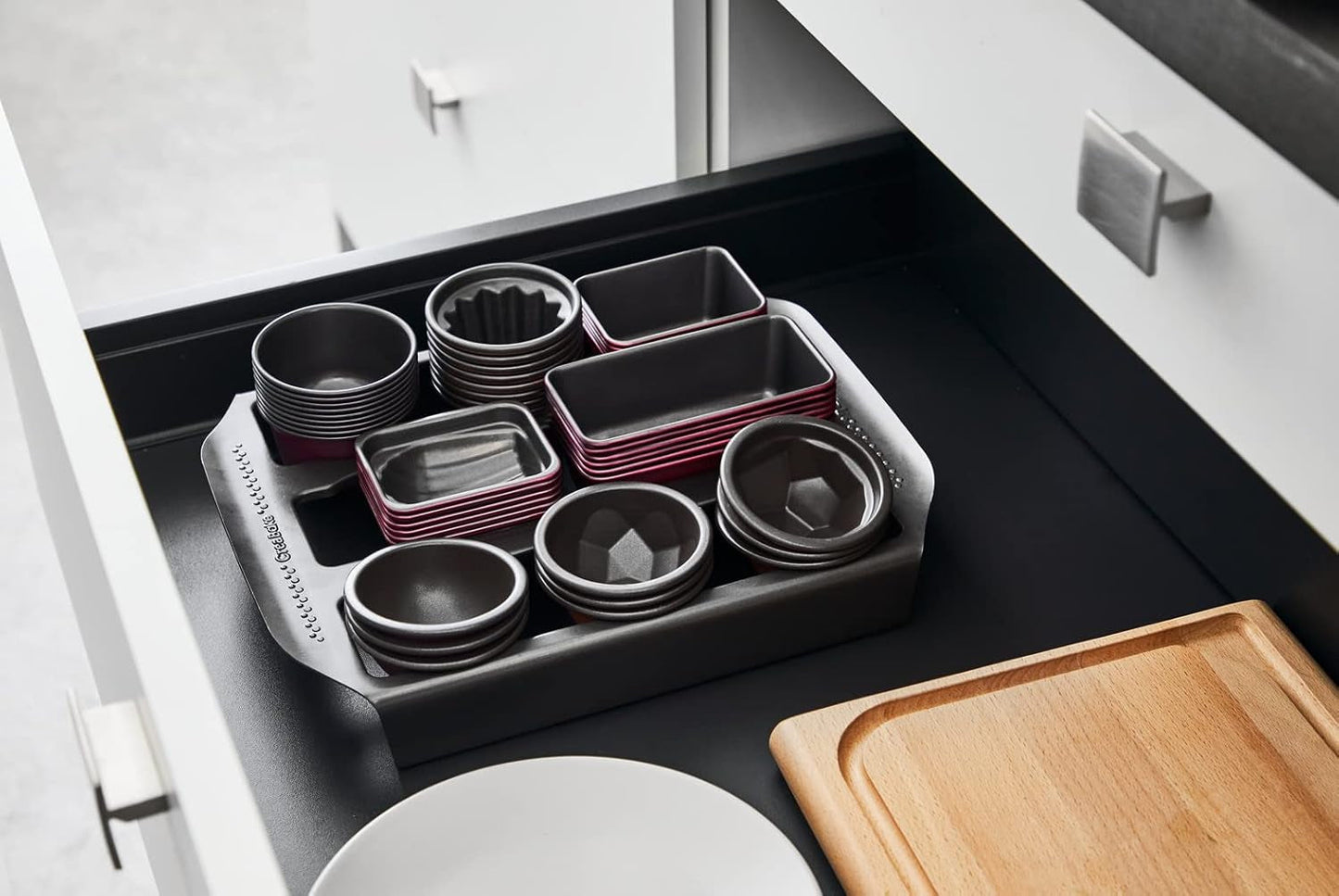 Tefal Creabake J3040104 Kuchenform, 9 Mulden, Antihaftbeschichtung, Austauschbar, Perfektes Backen, Kreative Und Leckere Rezepte, Nicht Compaible Mit Cake Factory, Creabake Forme og bageplader Naty Shop