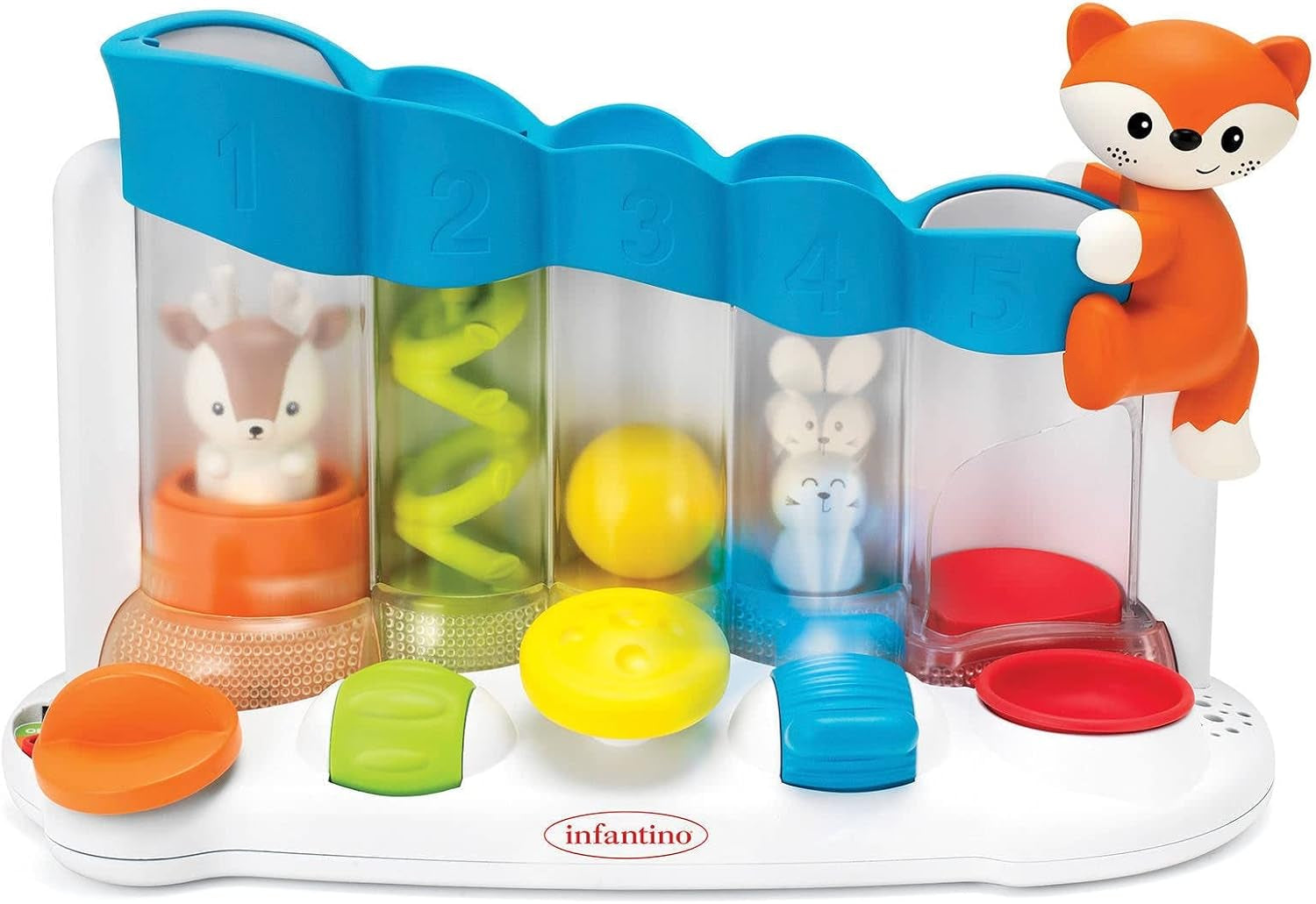 Infantino 216428 Sensorial Ball Drop Piano Senso, Multicolor Baby Legetøj Naty Shop