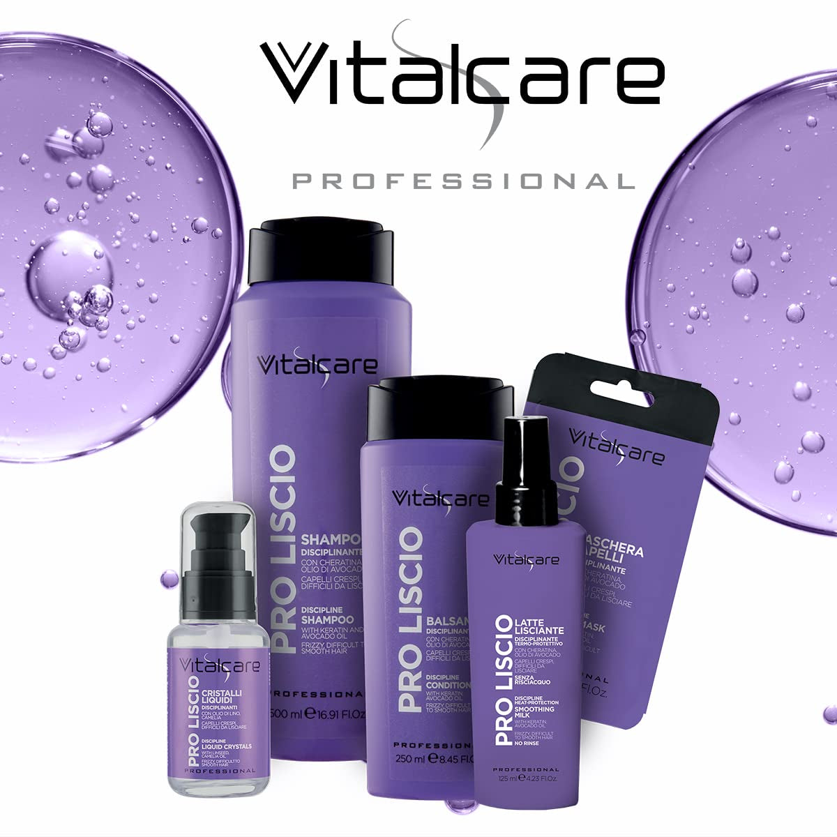 | PRO Smooth - Disciplinær hårmaske til krøllet, uregerligt og svært at glatte hår med keratin og avocadoolie, 25 ml Naty Shop hårmaske