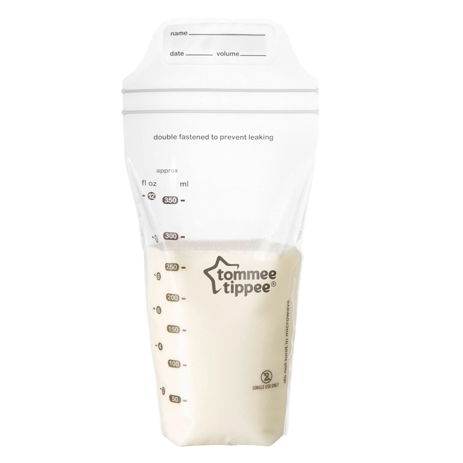 Tommee Tippee Closer to Nature Opbevaringsposer til modermælk, præsteriliseret, 350 ml Tilbehør Mad og amning Bebe Naty Shop
