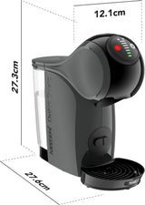 NESCAFÉ DOLCE GUSTO DeLonghi Dolce Gusto Genio S EDG226.A, Kapsel-espressomaskine inkl. 3 kapsler, kompakt design, justerbar drypbakke, 0,8 l, aftagelig vandtank, 1470 W, antracit