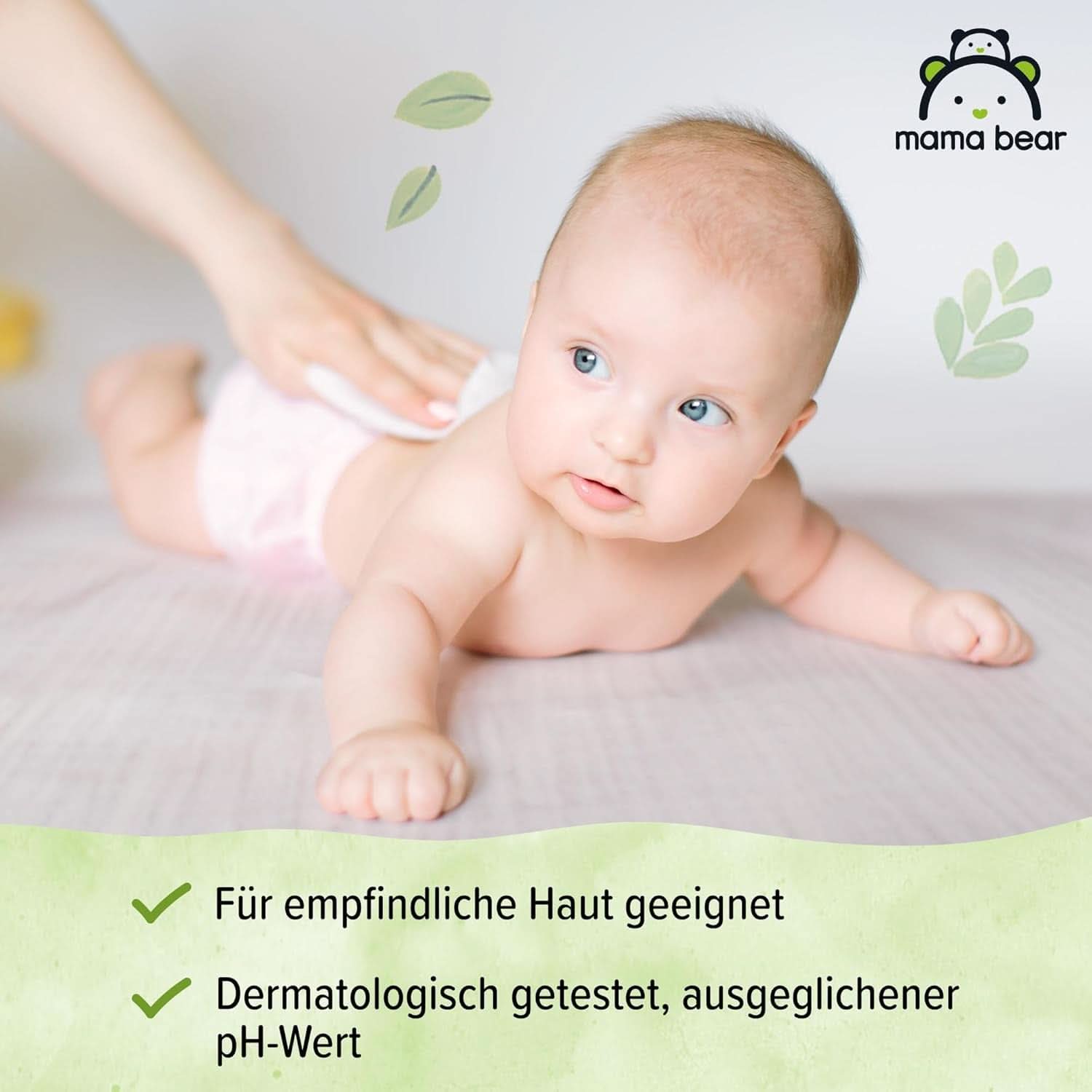 Friske babyservietter med Aloe Vera Mama Bear Naty Shop
