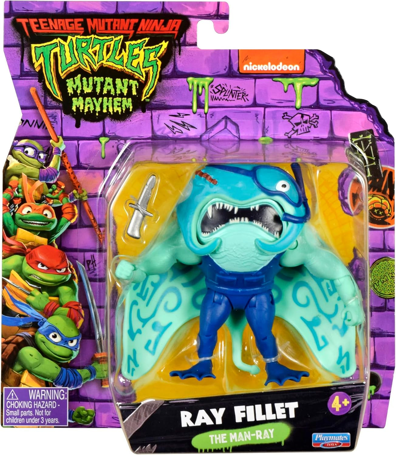 TEENAGE MUTANT NINJA Turtles - Ray Fillet Grundfigur Actionfigurer Naty Shop Ray Fillet
