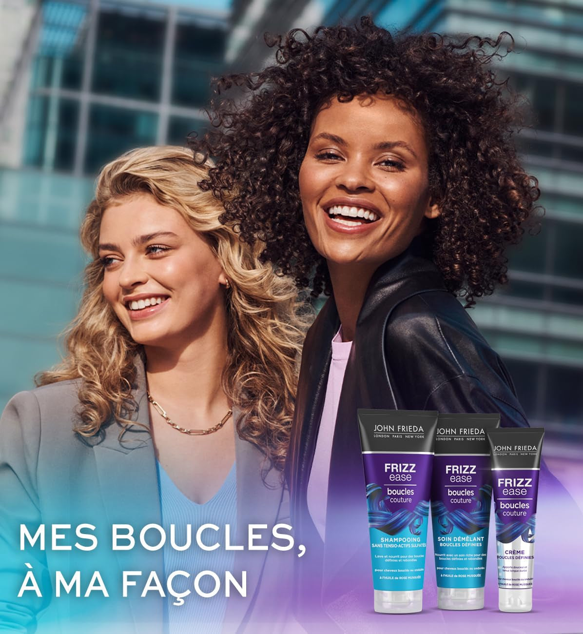 John Frieda Frizz Ease hårbalsam til udfiltring af hår, 250 ml håraffiltringsprodukter Naty Shop