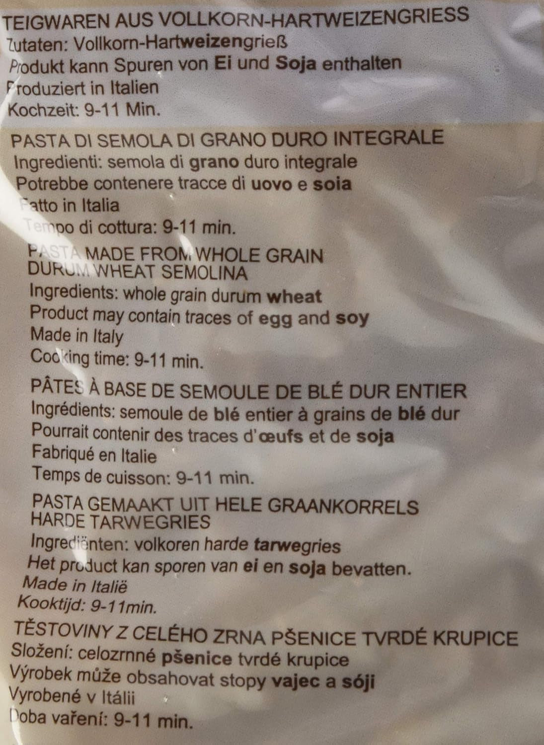 Fuldkorns spiralpasta, 500 g