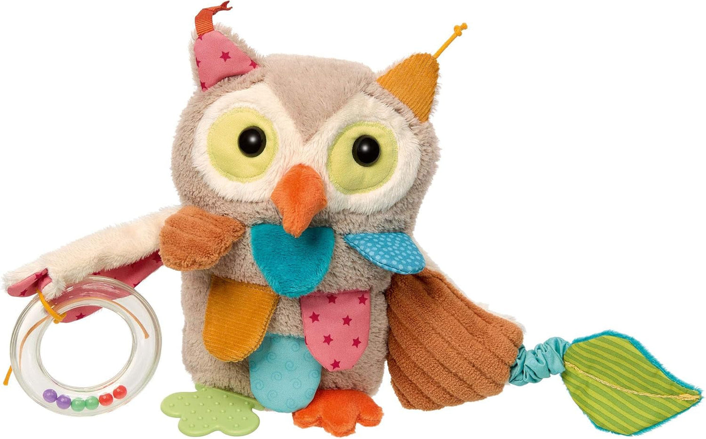SIGIKID 40104 Aktiv fisk Baby Activity PlayQ Legetøj til børn piger og drenge anbefales fra 3 måneder flerfarvet babylegetøj Naty Shop Multifarvet / ugle