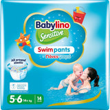 Bleer Sensitive svømmebukser, til hav og pool, str. 5-6 (over 14 kg), 84 stk.