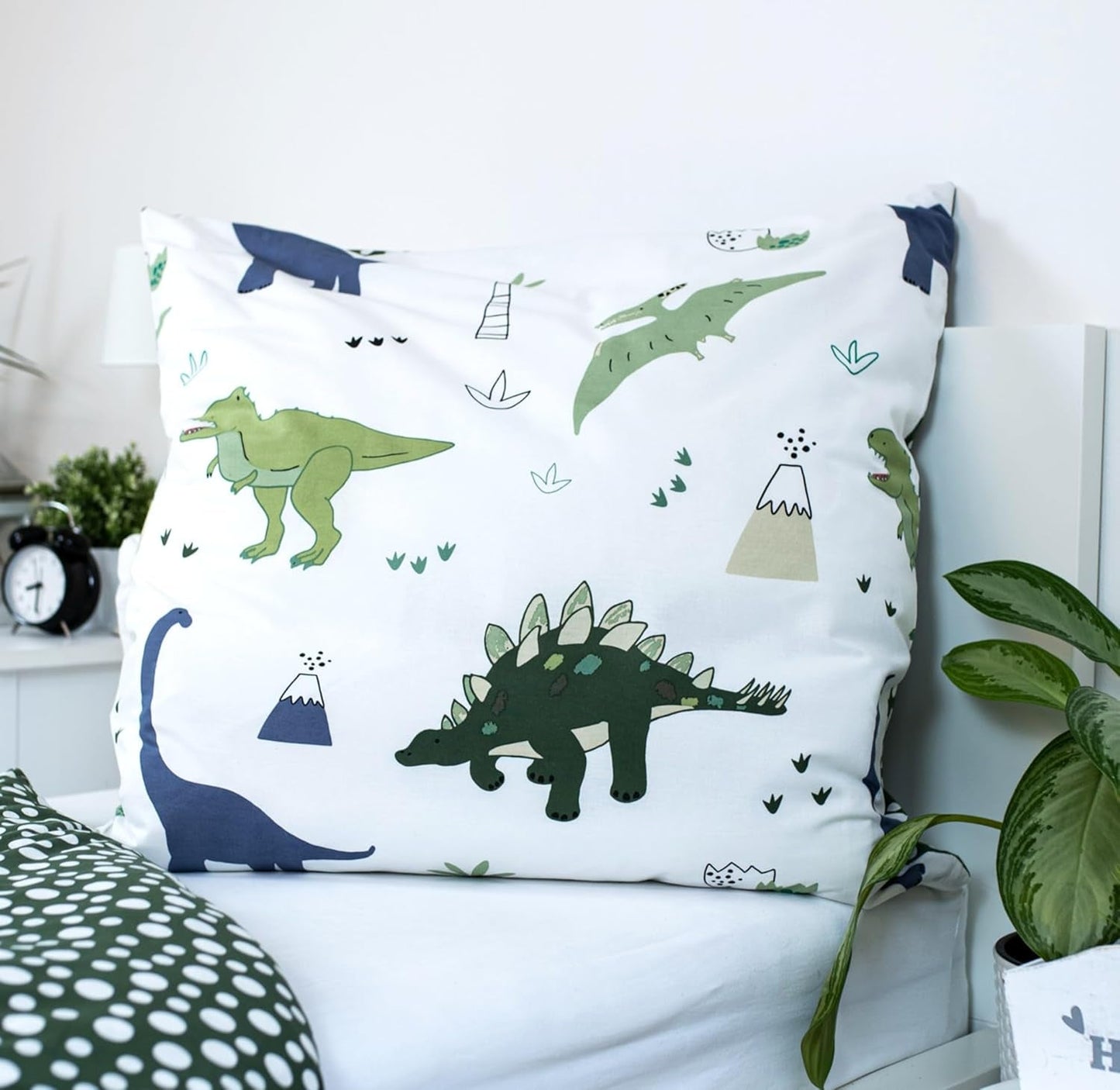 Sengetøj til børn, vendbart, Dinosaurer Sengetøj - børn Naty Shop