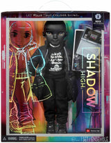 Rainbow High Shadow High - REXX McQueen - Moderigtig sort dukke med moderigtigt outfit og over 10 farverige legetilbehør - Ideel til samlere og børn i alderen 4-12 år