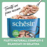 , Tun med blå fisk i gelé, komplet vådfoder til katte, i en pose, med yderligere vitaminer, 100% naturlig, 6 x 85 g