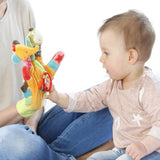 Fehn Legehandske Safari - Fingerdukker Babylegetøj Abe & elefant til at gribe og lave lyde & blød billedbog Bruno - Berøringsbog til børn med dyremotiver Babylegetøj Naty Shop