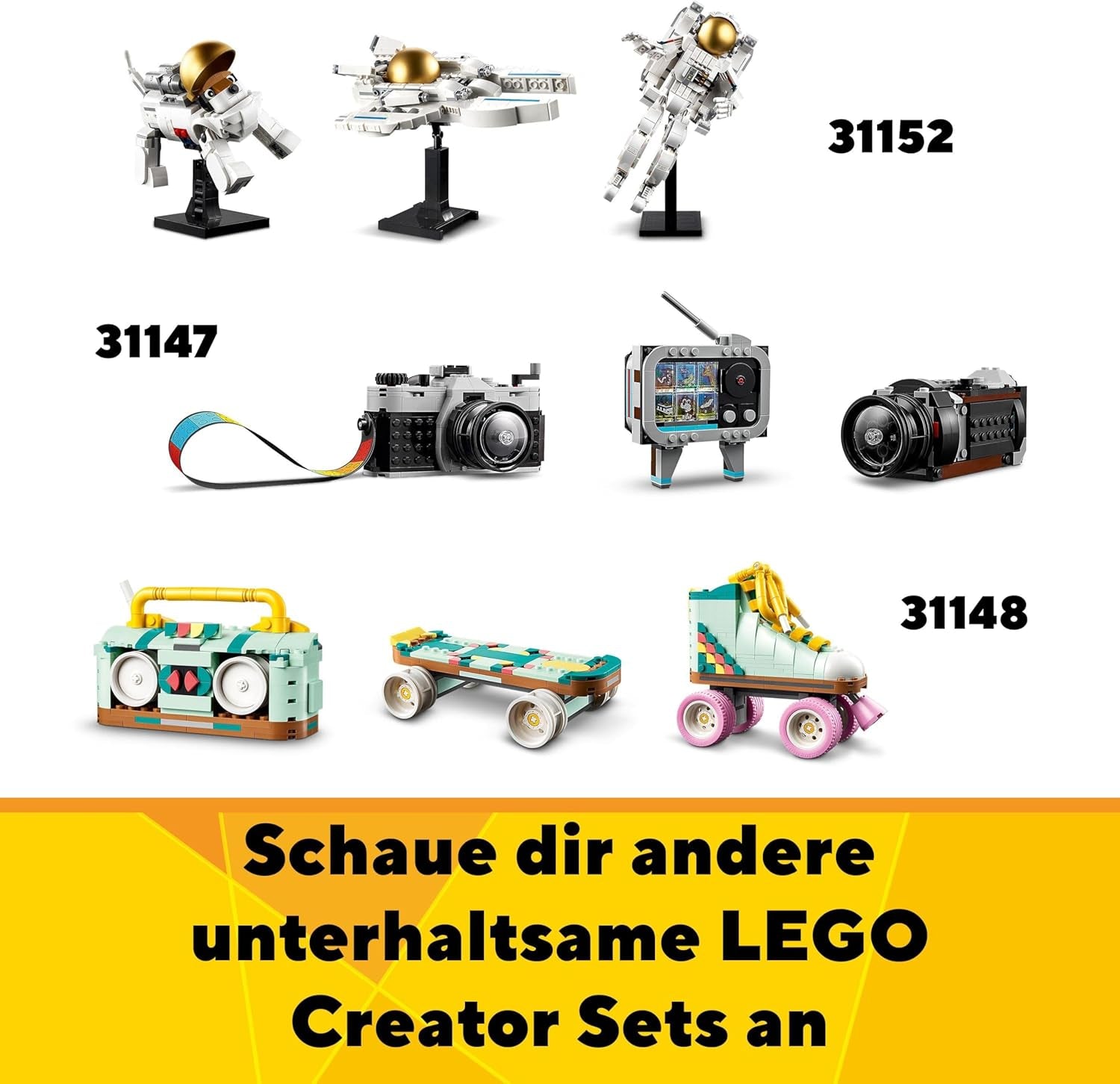LEGO Creator 3I1 blomstersprinklersæt, dekoration til børneværelset, byg en sprinkler med en buket blomster, gummistøvler eller 2 legetøjsfugle, kreativ gave til piger og drenge 8 år gamle 31149 byggesæt Besuche den LEGO-Store