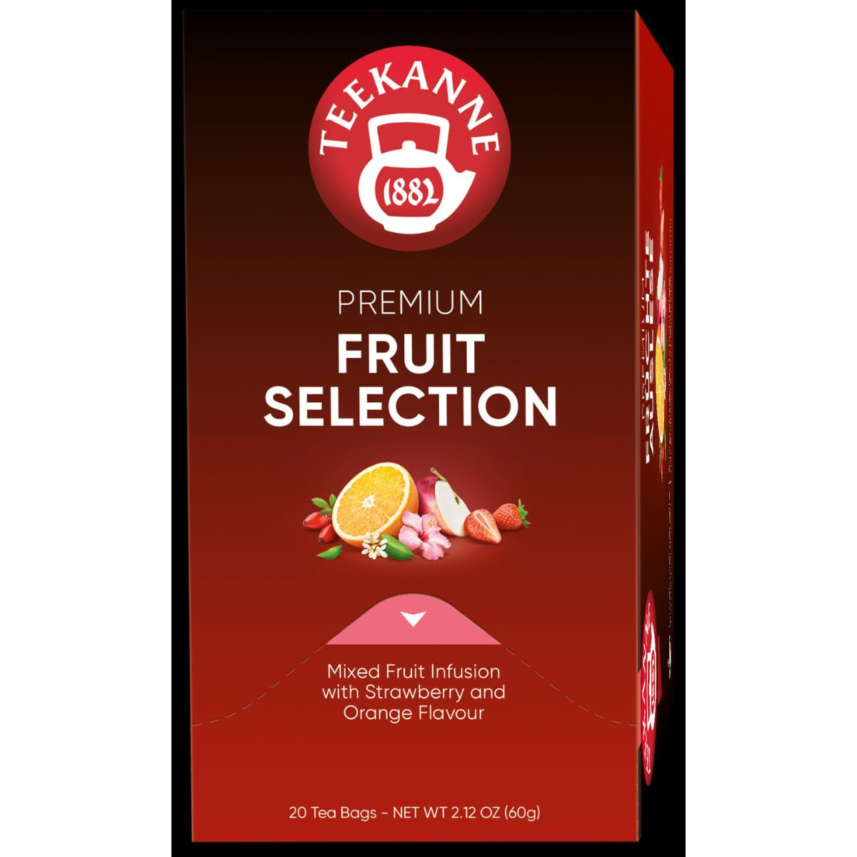 Teekanne Premium Fruit Selection, pakke med 5 (5 x 20 teposer), 5 x 60 g