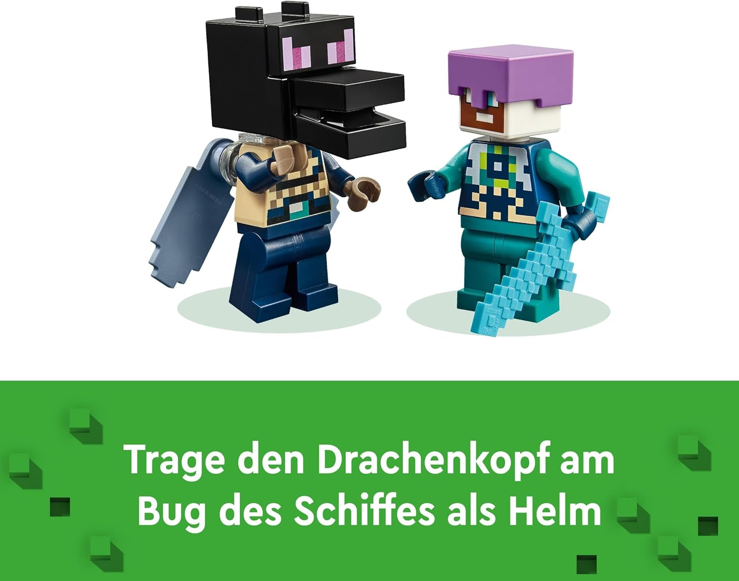 LEGO Minecraft The End Dragon and The End Ship Action-legetøj og opdagelsessæt Videospilbyggesæt Adventuresæt Gave til drenge og piger 8 år 21264 byggesæt Beuche den LEGO-Store