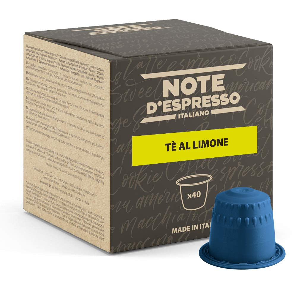 - Zitronentee - Kapselmaschinen - udelukkende kompatibel med NESPRESSO - 40 kapsler
