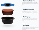 Lavazza A Modo Mio Dek Cremoso, 256 kaffekapsler, til koffeinfri espresso med aromatiske noter af mandler og canditis, 100% Arabica, intensitet 7/13, mellemristet, 16 pakker
