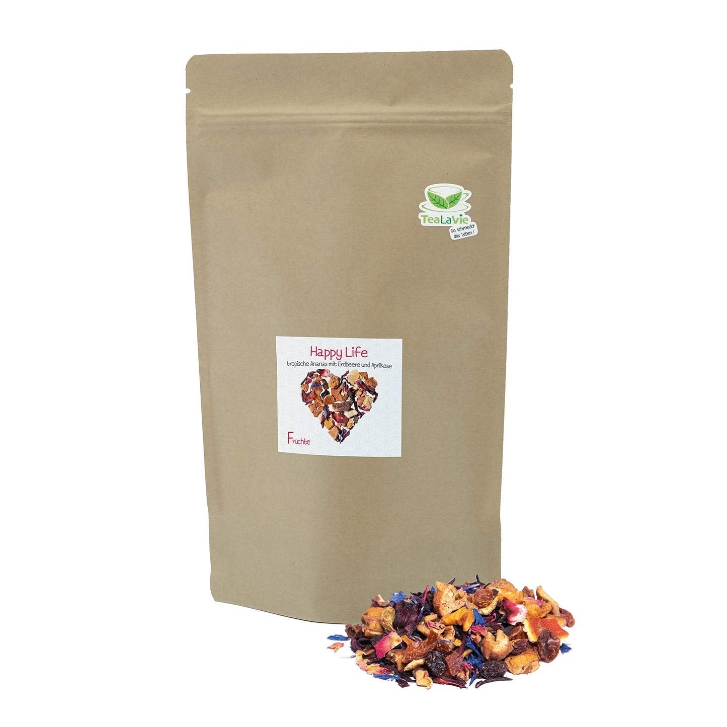 Tealavie - Te til børn uden sukker - Vilde jordbær og rabarber (200 g) Tealavie Frugt - Løs frugtte
