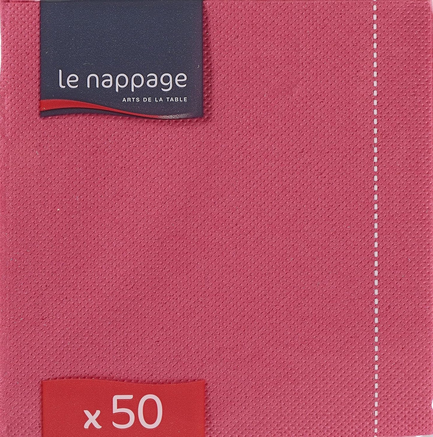 - Tex Touch papirservietter - Pink farve - Fsc® certificerede servietter - Genanvendelige og biologisk nedbrydelige - Pakke med 50 lyserøde servietter størrelse 24 X 24 Cm