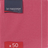 - Tex Touch papirservietter - Pink farve - Fsc® certificerede servietter - Genanvendelige og biologisk nedbrydelige - Pakke med 50 lyserøde servietter størrelse 24 X 24 Cm