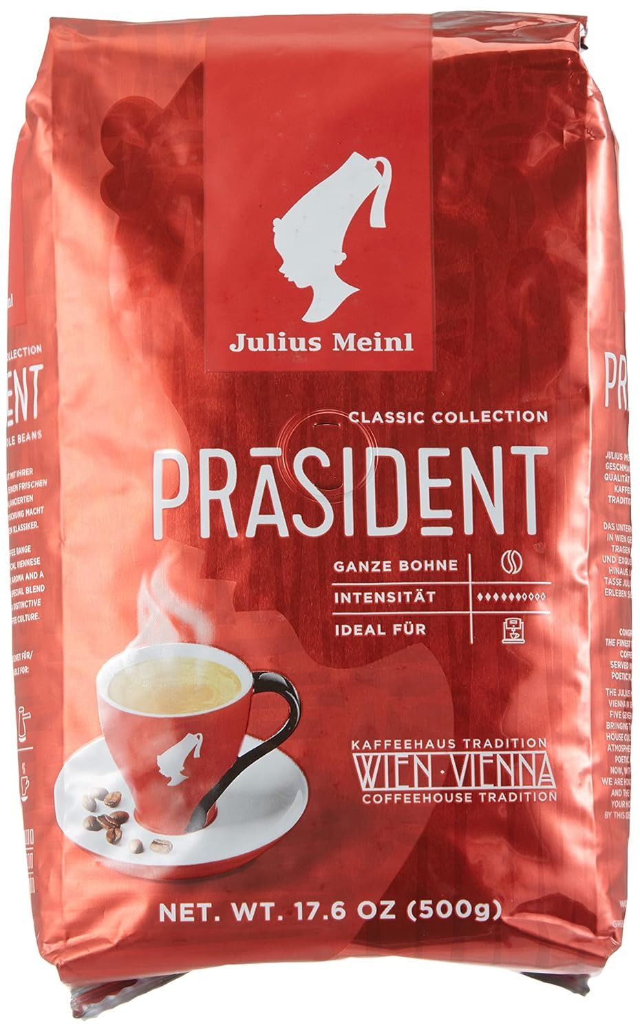 President Whole Beans Pakke med 2 (2 x 500 g)