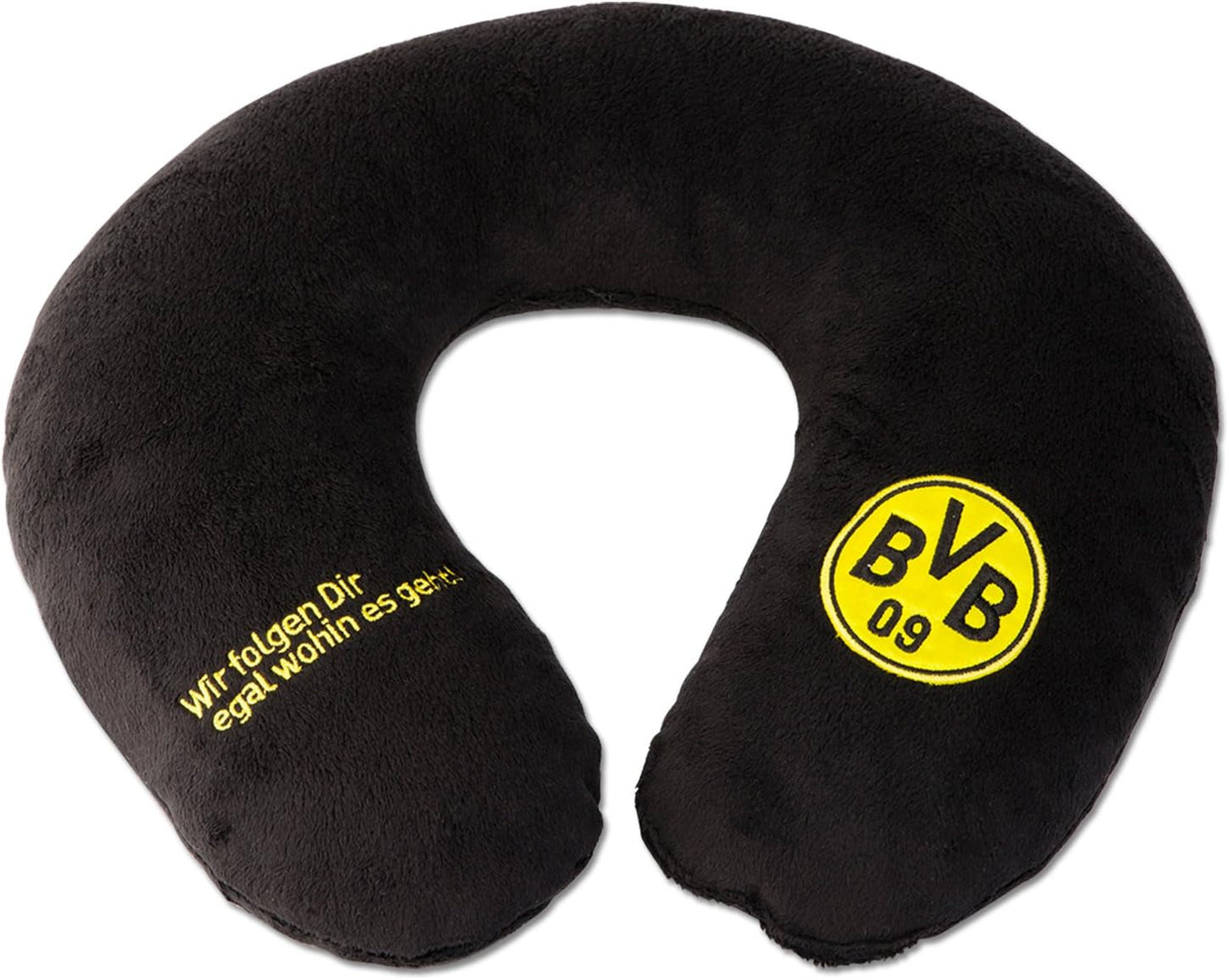 Nakkepude Borussia Dortmund Unisex Bvb Nakkepude Sort/Gul 34 X 31 5cm EU rejsepuder Naty Shop Standardtitel