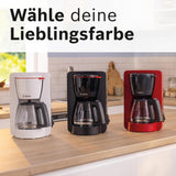 Bosch MyMoment TKA2M113 Filter Espressomaskine, 1,25 L glaskaraffel, 10-15 kopper, 40 Minutters Hold Varm-funktion, Anti-drypsystem, Roterende Filterholder, Aftagelig Vandtank, 1200 Watt, Mat Sort