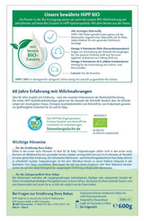 HiPP 2 Økologisk tilskudsmælk (4 x 600g), efter 6 måneder, med Omega-3 (DHA, ALA), calcium og lettilberedt økologisk stivelse, af bedste økologiske kvalitet