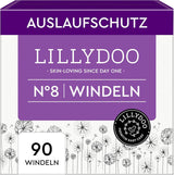 LILLYDOO Babybleer Hudvenlig - Størrelse 3 (6-10 kg), 29 stykker, pålidelig lækagebeskyttelse, blød, parfumefri og lotionfri til følsom hud, dermatologisk testet