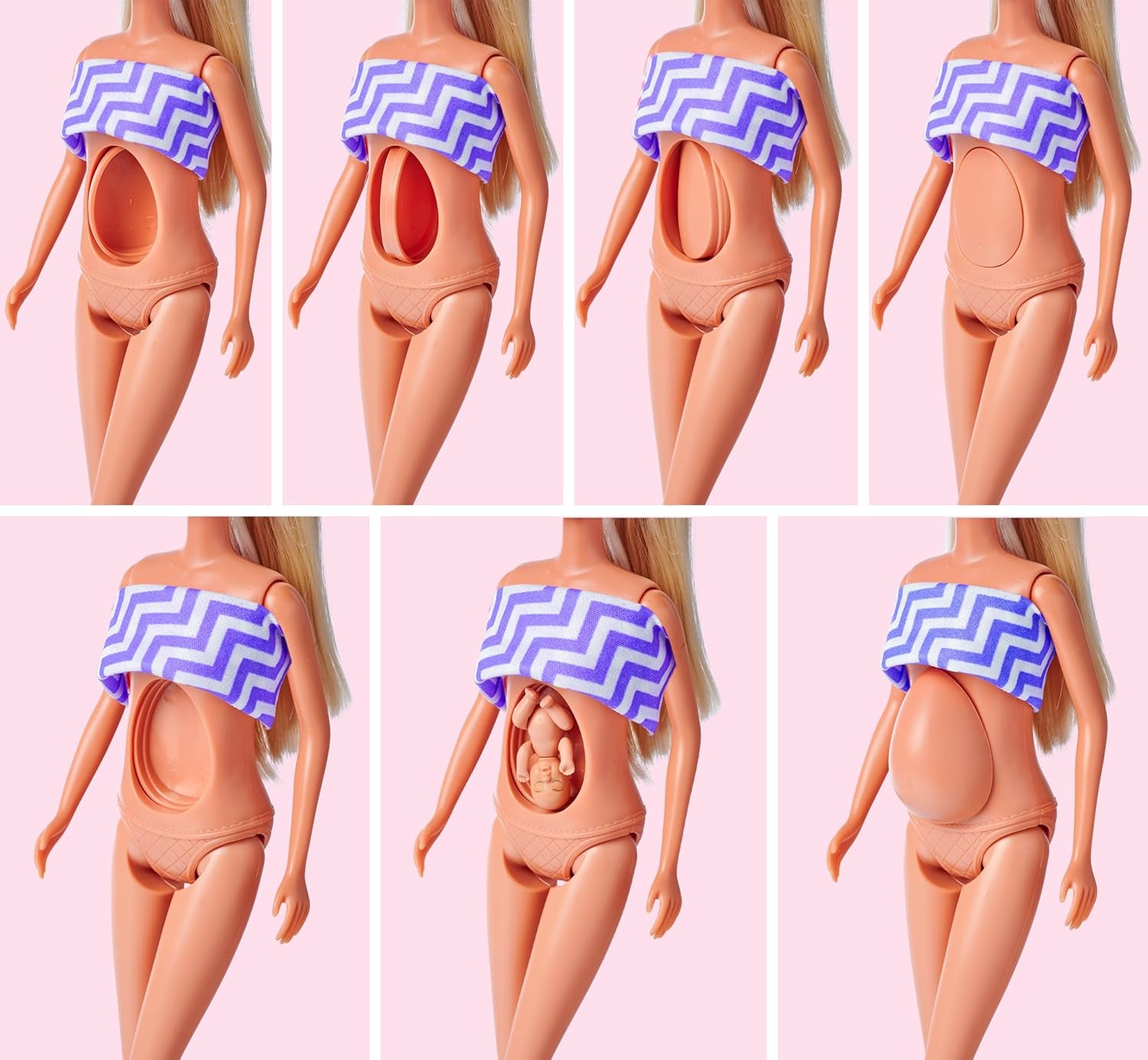 Simba Steffi Love Welcome Baby 29 cm Gravid Steffi 12-Pack Rollespilstilbehør Modedukke med 4 cm babydukkelegetøj til alderen 3+