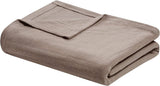 Madison Park Freshspun Wicker Twin Grå bomuldstæppe Senge og dyner Madison Park Khaki Twin