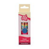 Funcakes madfarve, kongeblå gel: Højkoncentreret madfarve til dej, creme, fondant og marcipan. Nem dosering. Enkelt dråbe for at skabe levende farver. Halal. 30 g.