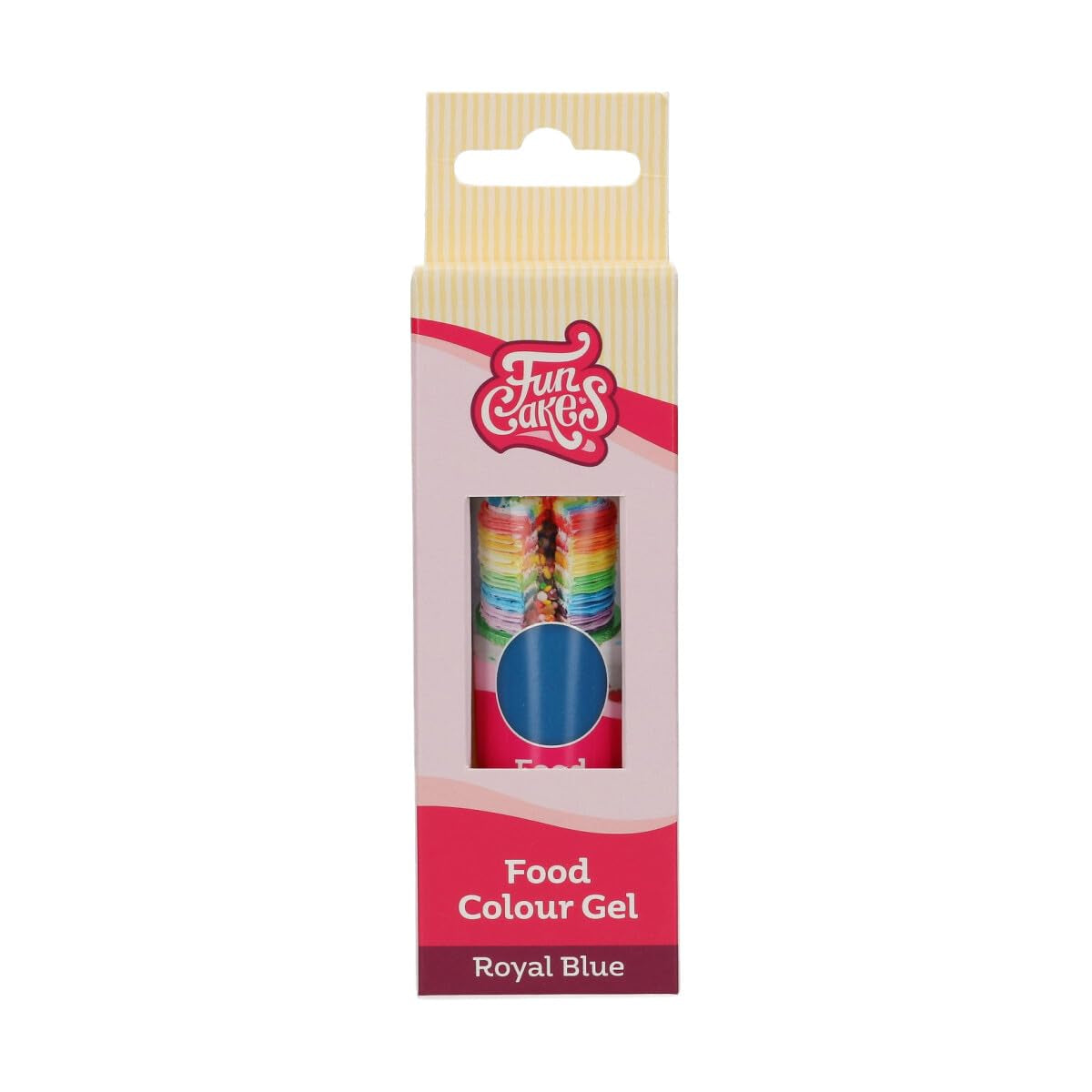 Funcakes madfarve, kongeblå gel: Højkoncentreret madfarve til dej, creme, fondant og marcipan. Nem dosering. Enkelt dråbe for at skabe levende farver. Halal. 30 g.