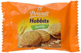 Brandt Hobbits Crunchy - 2 pakke - Cateringæske med 60 pakker - fiberrig havregryn fuldkornskiks (60 x 22,8 g)