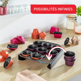 Tefal Creabake J3089304 3 Stück Brioche-Backform Antihaft-Beschichtung, Leicht Entnehmbar, Stapelbar, Einfache Austellung, Backform Forme og bageplader Naty Shop