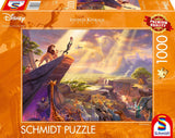 Schmidt Spiele 59673 Thomas Kinkade, Disney, Løvernes Konge, puslespil 1000 brikker Puslespil Naty Shop Single