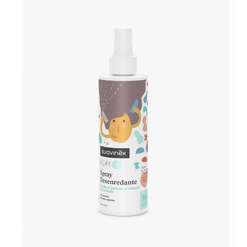 Suavinex Hair Dettangling Spray til piger og drenge Skyllefrit Kæmning og træk Udfiltring Frugt Smoothie Allergenfri 96 % Ingredienser Naturlig oprindelse 3 til 10 år 250ml Håraffiltringsprodukter Naty Shop Standardtitel
