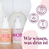 Jean & Len Knot Remover 2-Phase Leave-In Conditioning Spray, velegnet til alle hårtyper, affiltrer hår og forbedrer kambarhed, frisk duft, udfiltring, silikone- og parabenfri, vegansk, 100ml Detangling-produkter Naty Shop