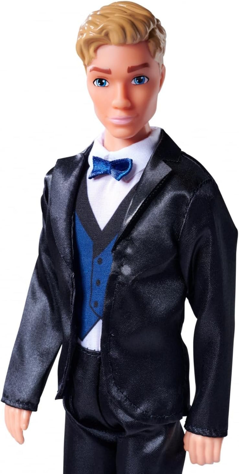 Simba 105733629 - Steffi Love Kevin Charmerende legedukke bærer et stilfuldt jakkesæt med sløjfe og vest, 30 cm, 3 år og opefter, blå Naty Shop dukker