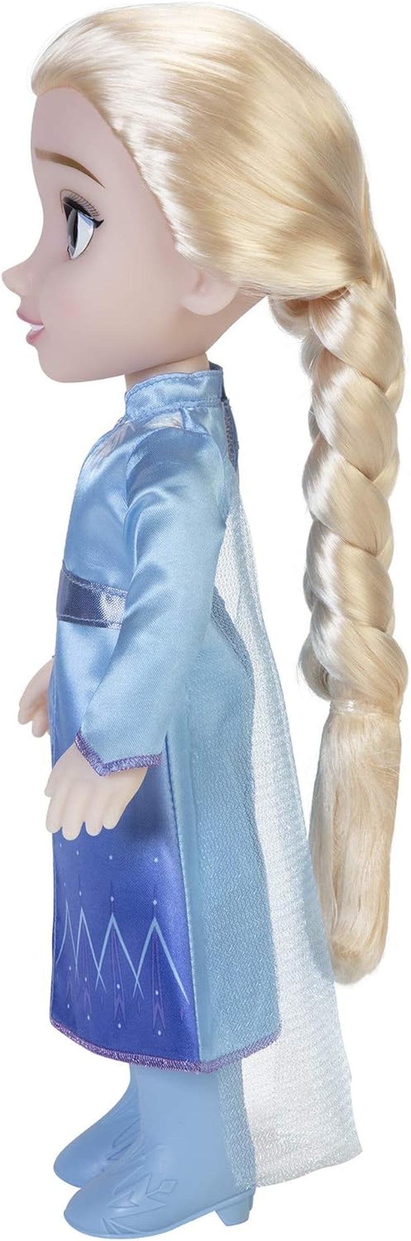 Disney Frozen 2 Elsa Travel Doll, 35 cm dukke med kultfilm-inspireret kjole, støvler og langt flettet hår for ekstra sjov til leg, til piger fra 3 år og opefter