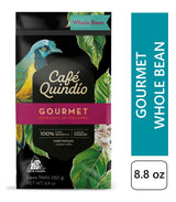 Cafe Quindio Gourmet - Special kaffe - 100% Arabica kaffebønner, Colombia, 250 g - ideel til portafiltermaskiner, fuldautomatiske maskiner, filterkaffe eller fransk presse