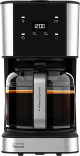 Espresso med filter Cecotec Coffee 66 Drop and Touch, effekt 950 W, 1,5 L, 12 kopper, touchskærm, glaskaraffel, 24-timers timer, 6 kontakter, genanvendeligt mesh-filter
