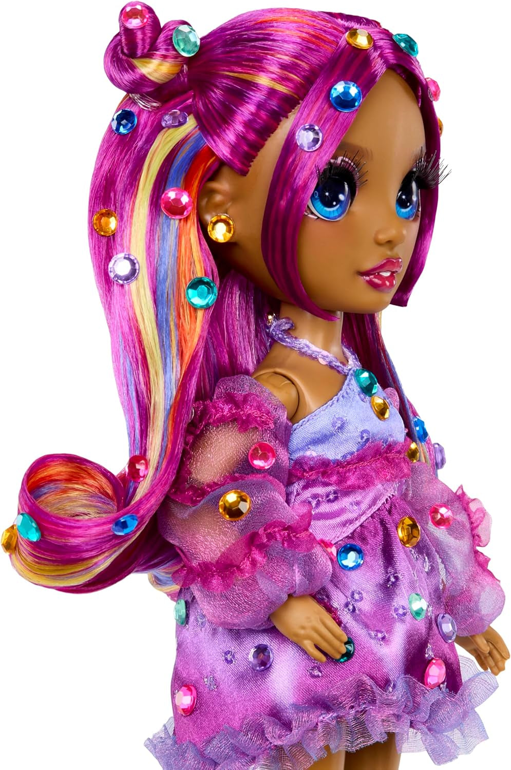 Rainbow High Be Dazzling - Noemie Violette - lilla 28 cm modedukke med dekorationsværktøj, funklende ædelsten og stylingtilbehør