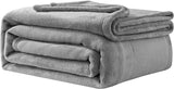Hyggeligt tæppe Fluffy Fleece-tæppe 130 X 150 Cm Sengetæpper Sofatæppe Store bløde tæpper og strøer til voksne Sofatæpper Varme Maskinvaskbare Sort Good Nite Senge og betræk Grå 230 X 270 Cm