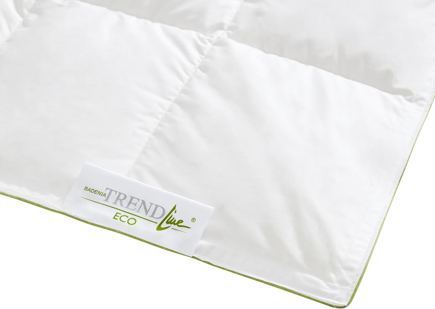 Badenia Trendline Eco varm dyne med 90% dun og 10% fjer klasse I, 135 X 200 cm, hvid, Oeko-Tex certificeret, produceret i henhold til den tyske kvalitetsstandard Dyner og dyner Naty Shop