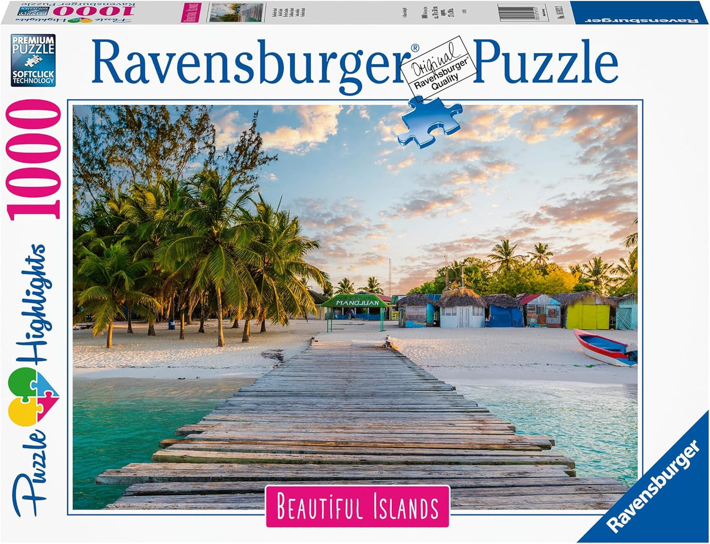 Ravensburger Puzzle Beautiful Islands 16912 - Caribbean Island - 1000 brikker puslespil til voksne og børn over 14 år Puzzle Naty Shop