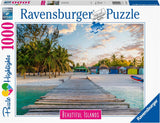 Ravensburger Puzzle Beautiful Islands 16912 - Caribbean Island - 1000 brikker puslespil til voksne og børn over 14 år Puzzle Naty Shop